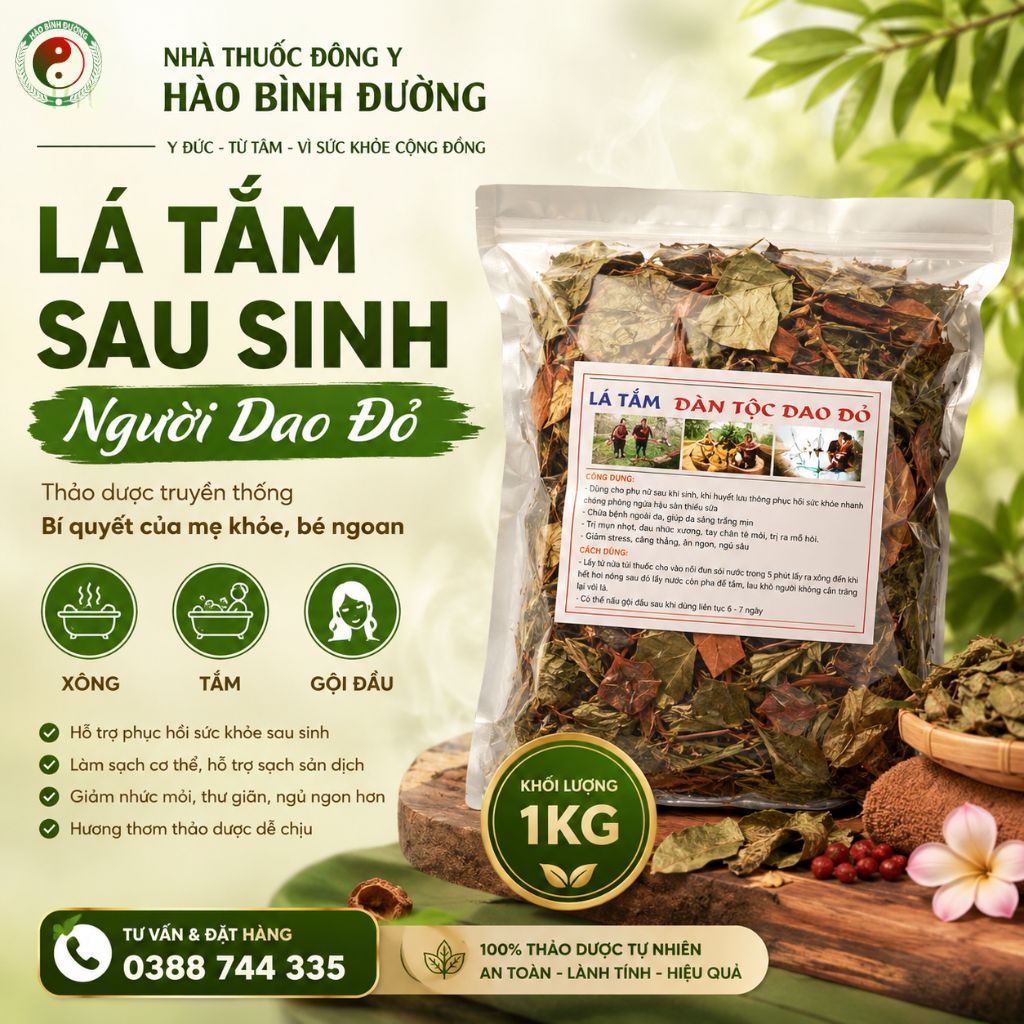 Lá Tắm Sau Sinh Người Dao Đỏ | Hỗ Trợ Phục Hồi Cho Mẹ Sau Sinh 1 Lá Tắm Sau Sinh Người Dao Đỏ | Hỗ Trợ Phục Hồi Cho Mẹ Sau Sinh 1