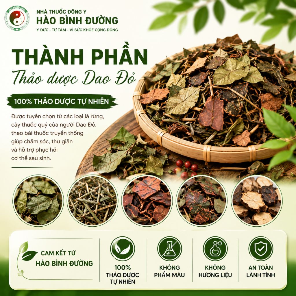 Lá Tắm Sau Sinh Người Dao Đỏ | Hỗ Trợ Phục Hồi Cho Mẹ Sau Sinh 4 Lá Tắm Sau Sinh Người Dao Đỏ | Hỗ Trợ Phục Hồi Cho Mẹ Sau Sinh 4