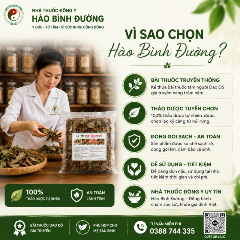 Lá Tắm Sau Sinh Người Dao Đỏ – Hỗ Trợ Phục Hồi Sức Khỏe Cho Mẹ Sau Sinh Hiệu Quả Lá Tắm Sau Sinh Người Dao Đỏ | Hỗ Trợ Phục Hồi Cho Mẹ Sau Sinh 7