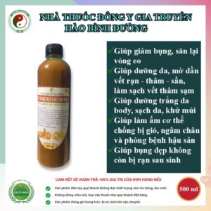 Cot Ruou Gung Nghe Gac Ha Tho Sau Sinh Giup Giup Bung Dep Khong Con Bi Ran Sau Sinh2