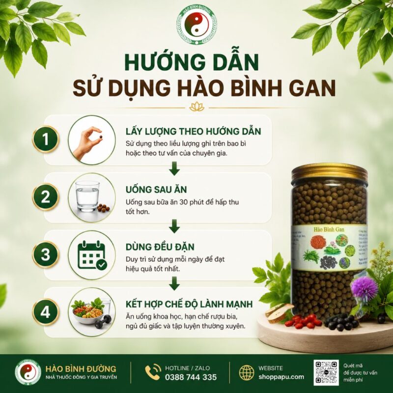 HÀO BÌNH GAN – THẢO DƯỢC HỖ TRỢ CHĂM SÓC SỨC KHỎE GAN 5