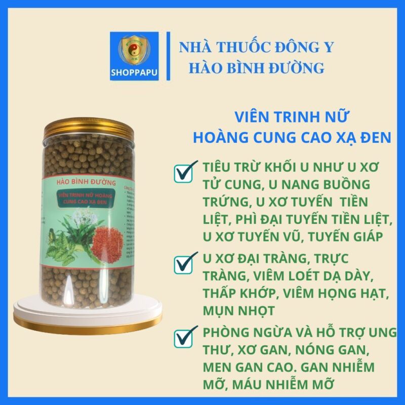 Viên Trinh Nữ Hoàng Cung Cao Xạ Đen là gì?