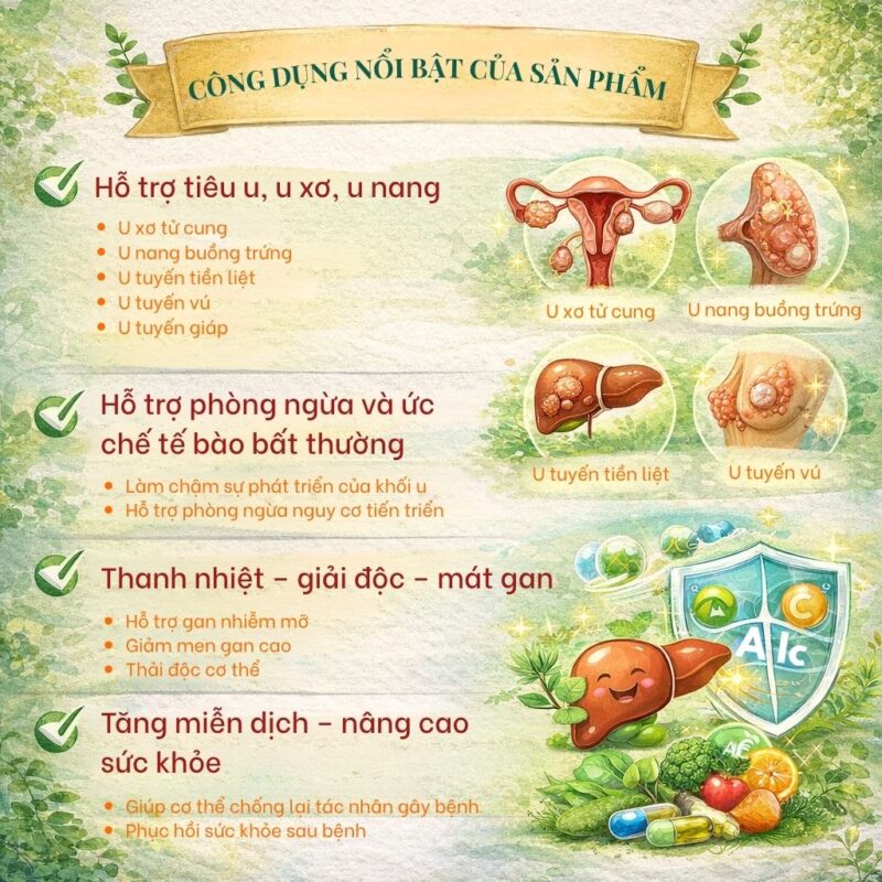 Công dụng nổi bật của viên trinh nữ hoàng cung cao xạ đen