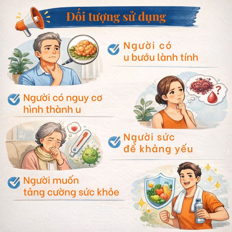Hào Bình Tiêu U Bướu – Giải pháp thảo dược hỗ trợ u bướu an toàn, hiệu quả Đối tượng sử dụng