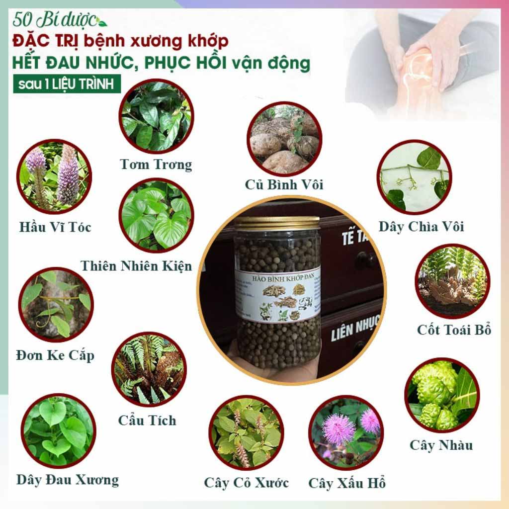 thuốc xương khớp hào bình khớp đan trị giảm đau nhanh nhiều vị thuốc