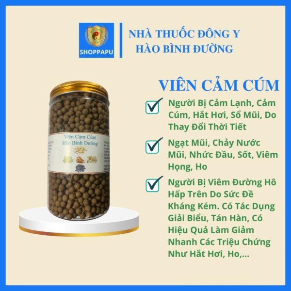 Viên cảm cúm Hào Bình Đường là gì?