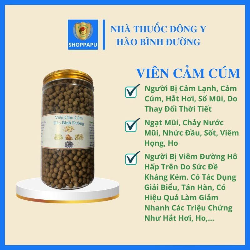Viên Cảm Cúm Hào Bình Đường – Giải pháp Đông y hỗ trợ giảm nhanh triệu chứng cảm cúm, viêm đường hô hấp Viên cảm cúm Hào Bình Đường là gì?