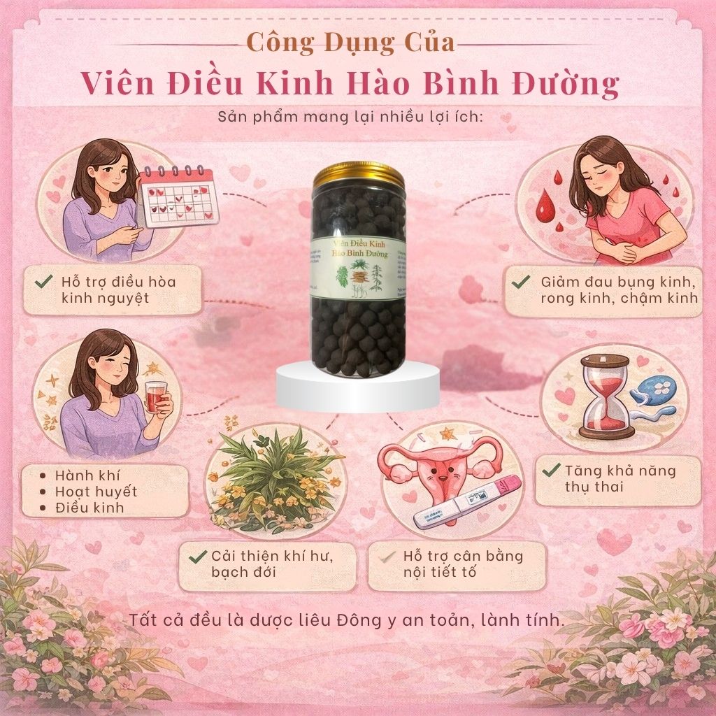 Công Dụng Của Viên Điều Kinh Hào Bình Đường Công Dụng Của Viên Điều Kinh Hào Bình Đường
