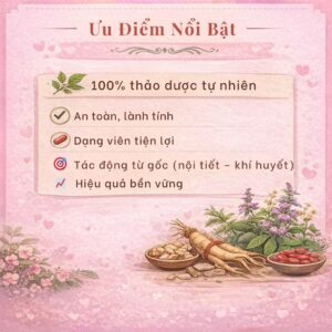 Viên Điều Kinh Hào Bình Đường – Giải Pháp Đông Y Hỗ Trợ Kinh Nguyệt Ổn Định, Dễ Thụ Thai Ưu Điểm Nổi Bật Thuốc Điều Kinh Thảo Dược
