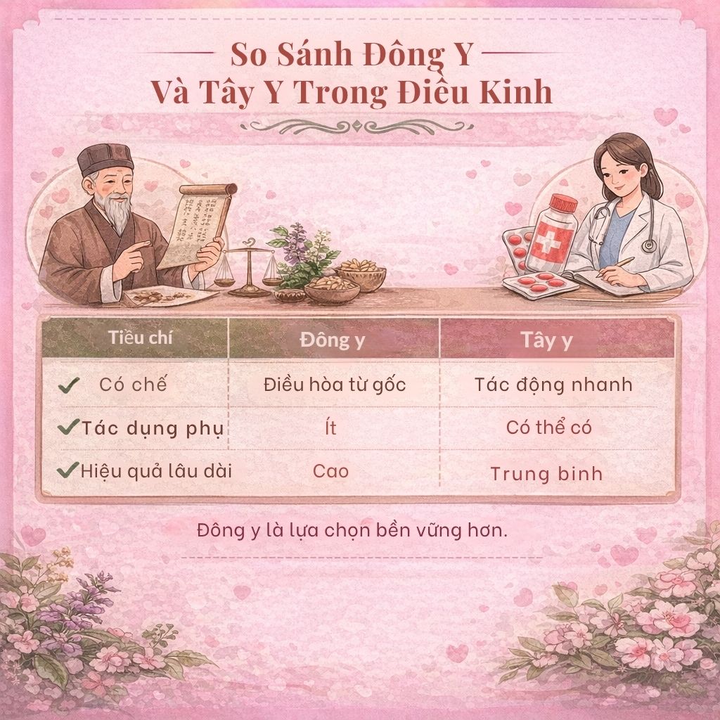 So Sánh Đông Y Và Tây Y Trong Điều Kinh So Sánh Đông Y Và Tây Y Trong Điều Kinh