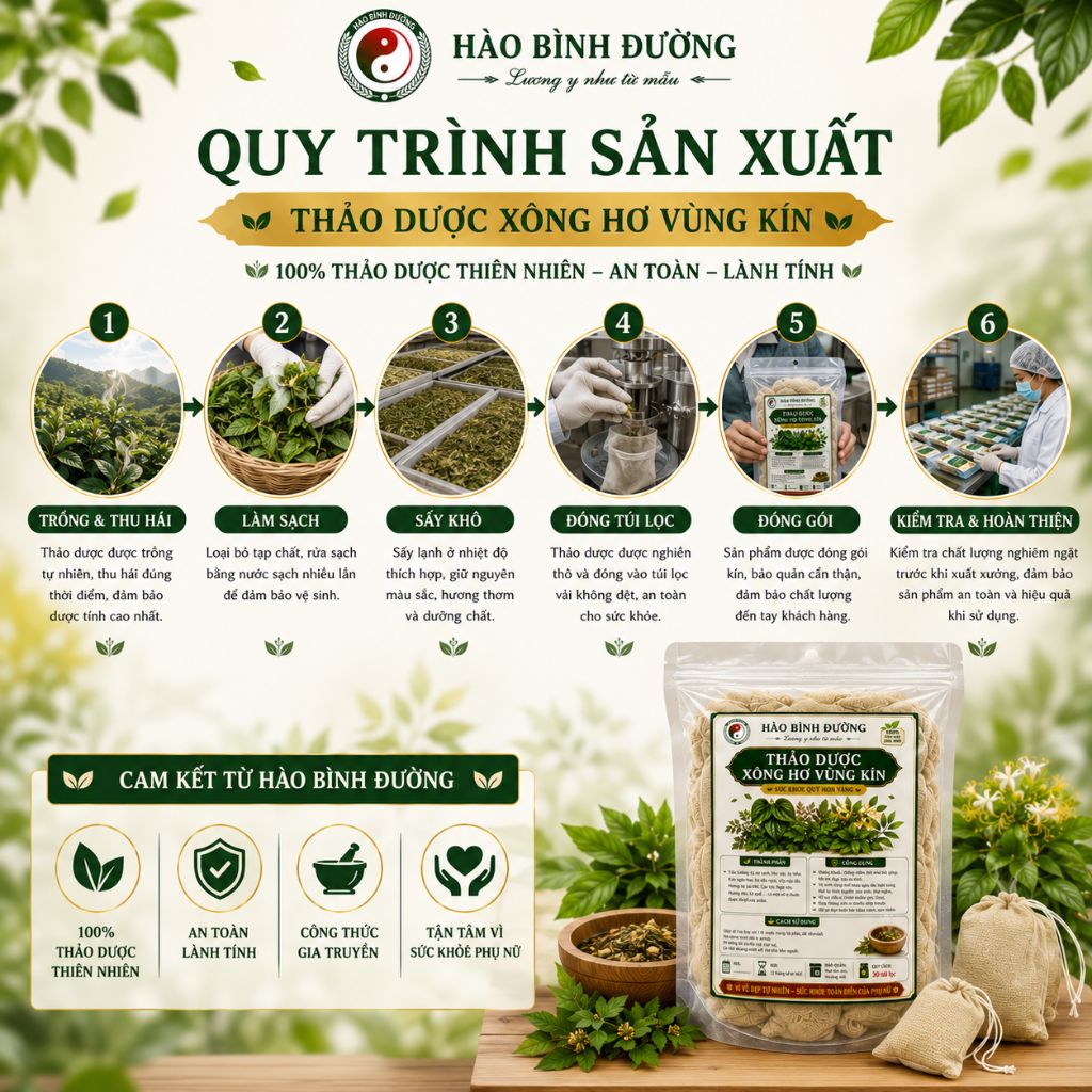Thảo Dược Xông Hơ Vùng Kín Hào Bình Đường | 100% Thảo Dược Thiên Nhiên Chăm Sóc Phụ Nữ 5 Thảo Dược Xông Hơ Vùng Kín Hào Bình Đường | 100% Thảo Dược Thiên Nhiên Chăm Sóc Phụ Nữ 5