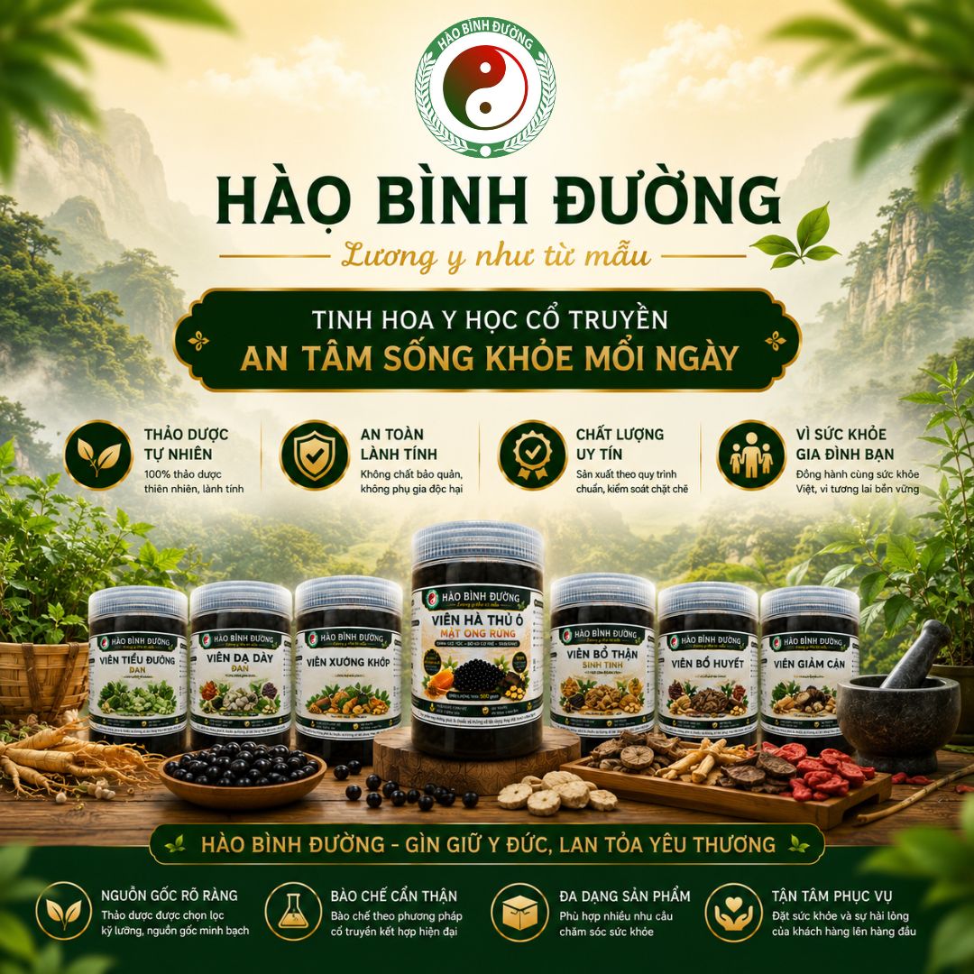Viên Hà Thủ Ô Mật Ong Rừng Hào Bình Đường 500G - Thảo Dược Thiên Nhiên Dạng Viên Hoàn, Nguyên Liệu Chọn Lọc, Dễ Sử Dụng12 Viên Hà Thủ Ô Mật Ong Rừng Hào Bình Đường 500G - Thảo Dược Thiên Nhiên Dạng Viên Hoàn, Nguyên Liệu Chọn Lọc, Dễ Sử Dụng12