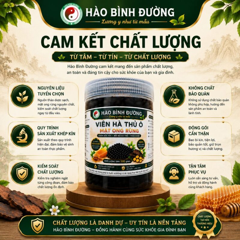 Viên Hà Thủ Ô Mật Ong Rừng Hào Bình Đường 500G – Thảo Dược Thiên Nhiên Dạng Viên Hoàn, Tiện Lợi Sử Dụng Mỗi Ngày Viên Hà Thủ Ô Mật Ong Rừng Hào Bình Đường 500G - Thảo Dược Thiên Nhiên Dạng Viên Hoàn, Nguyên Liệu Chọn Lọc, Dễ Sử Dụng3