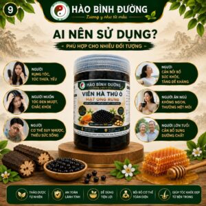 Viên Hà Thủ Ô Mật Ong Rừng Hào Bình Đường 500G – Thảo Dược Thiên Nhiên Dạng Viên Hoàn, Tiện Lợi Sử Dụng Mỗi Ngày Viên Hà Thủ Ô Mật Ong Rừng Hào Bình Đường 500G - Thảo Dược Thiên Nhiên Dạng Viên Hoàn, Nguyên Liệu Chọn Lọc, Dễ Sử Dụng9